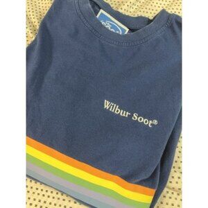 Wilbur Soot Long Sleeve Crewneck Men's Small Blue Rainbow Polaroid Shirt Pride